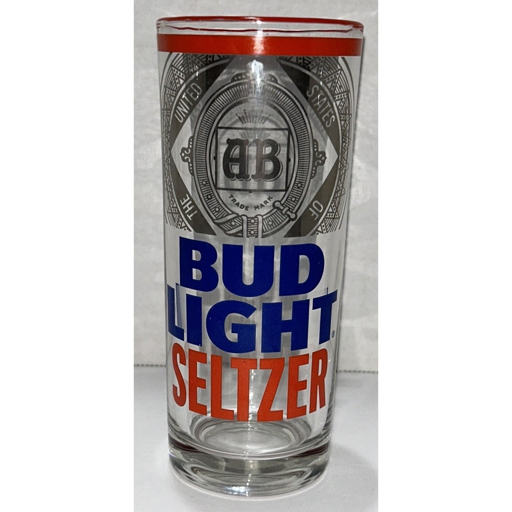 Bud Light Seltzer Brand Collector's Edition Pint 16 Oz Glass Man Cave Bar Decor